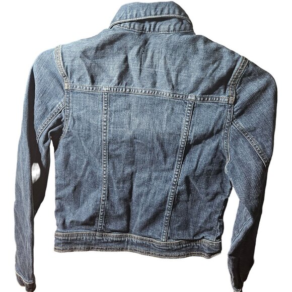 GapKids Denim Jacket XL 12yrs Blue Long Sleeve Button-Up Classic Style - Picture 4 of 4